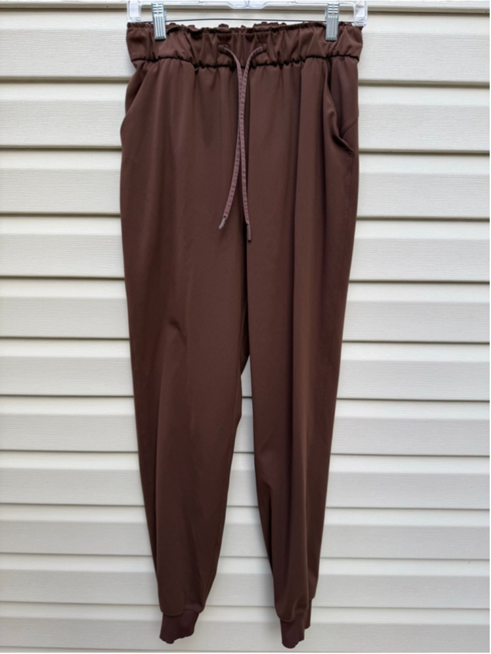 Lululemon Stretch High Rise Jogger Full Length Java Brown Size 6 - Picture 3 of 9